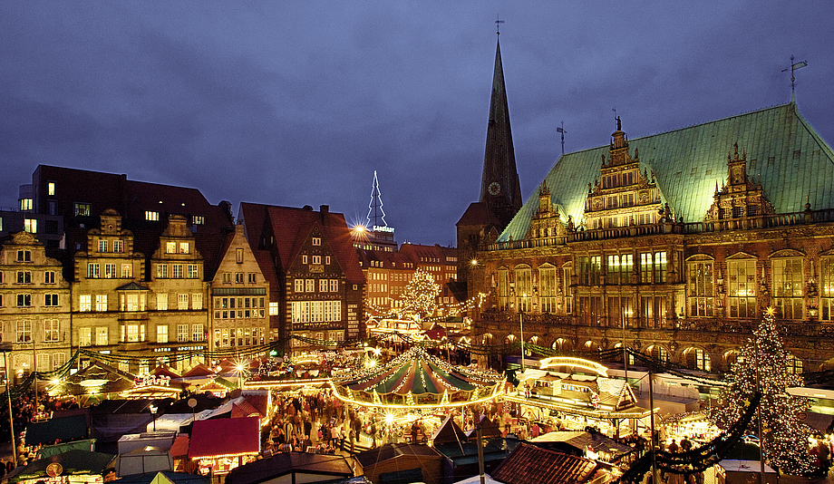 Weihnachtsmarkt am Bremer Markplatz - Gute Stube - Hotel Munte am Stadtwald - Bremen