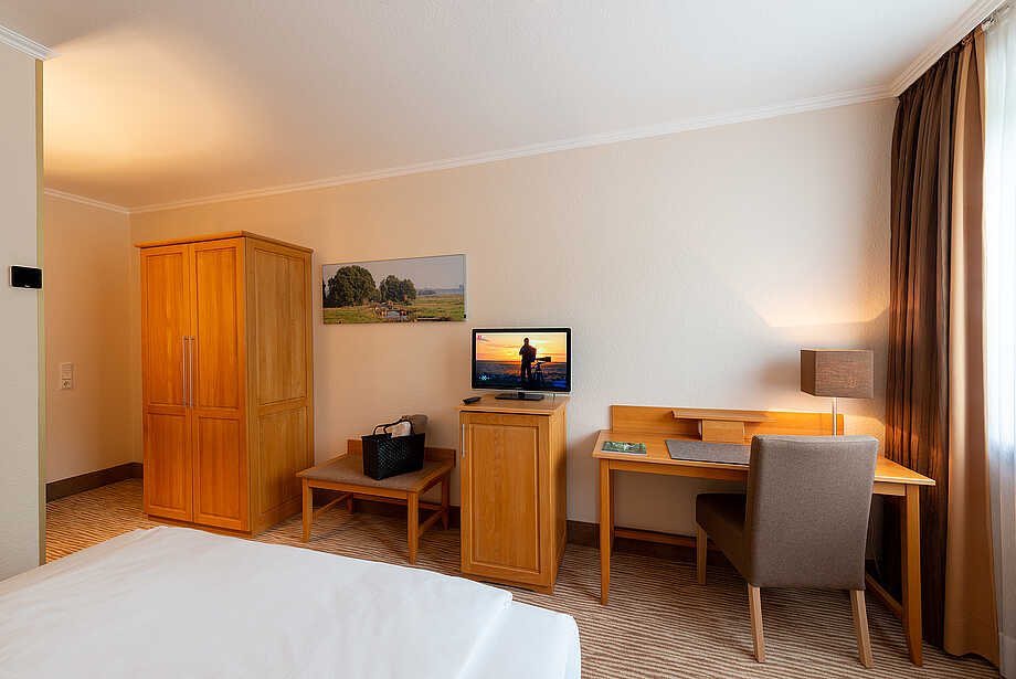 Beispiel eines Wohlfühl-Einzelzimmers im Hotel Munte am Stadtwald - Bremen