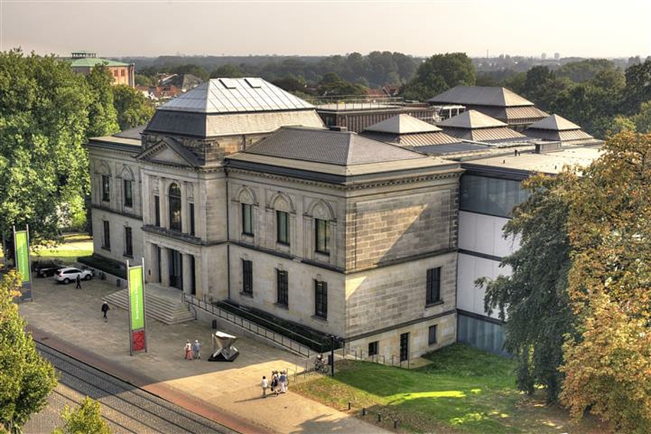 Die Kunsthalle Bremen aus der Vogelperspektive