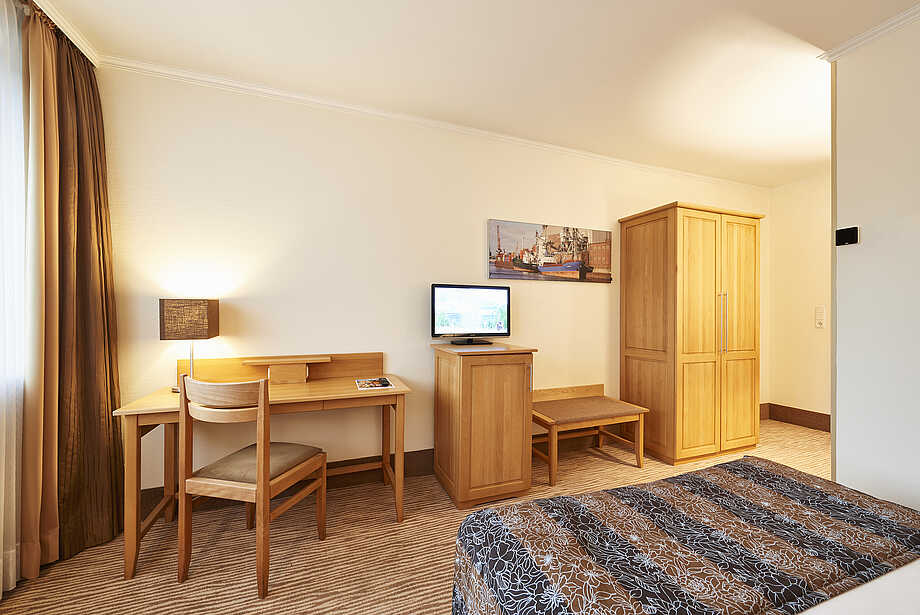 Beispiel eines Einfach-gut-Zimmers - Budgetzimmer - im Hotel Munte am Stadtwald - Bremen